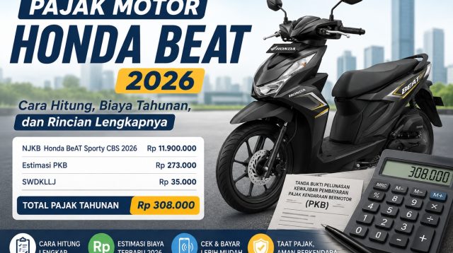 Pajak Motor Honda BeAT 2026: Cara Hitung, Biaya Tahunan, dan Rincian Lengkapnya